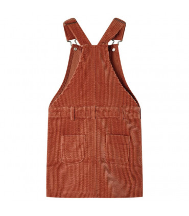 Kids' Overall Dress Corduroy Cognac 116