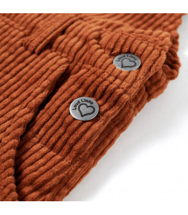 Kids' Overall Dress Corduroy Cognac 116