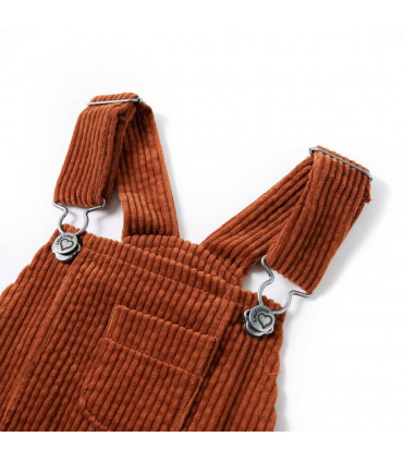 Kids' Overall Dress Corduroy Cognac 128
