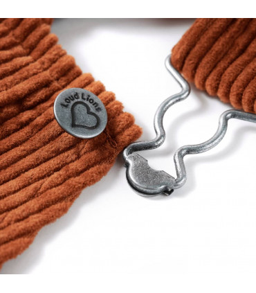 Kids' Overall Dress Corduroy Cognac 128