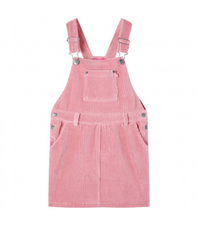 Kids' Overall Dress Corduroy Light Pink 116
