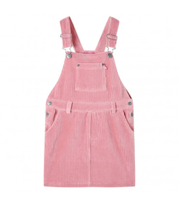 Kids' Overall Dress Corduroy Light Pink 116