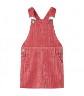 Kids' Overall Dress Corduroy Pink 128