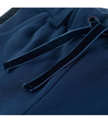 Kids' Pants with Black Trims Navy 140