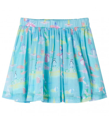 Kids' Pleated Skirt Light Aqua 104