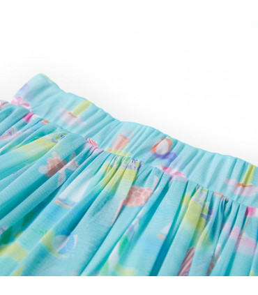 Kids' Pleated Skirt Light Aqua 104