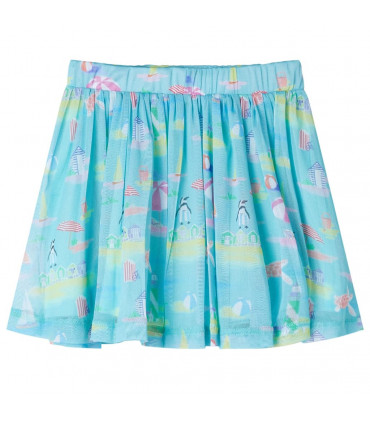 Kids' Pleated Skirt Light Aqua 128