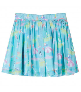 Kids' Pleated Skirt Light Aqua 140