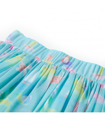 Kids' Pleated Skirt Light Aqua 92