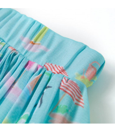 Kids' Pleated Skirt Light Aqua 92