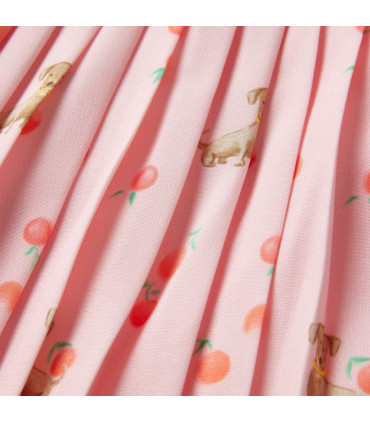 Kids' Pleated Skirt Light Orange 104