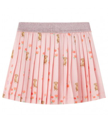 Kids' Pleated Skirt Light Orange 128