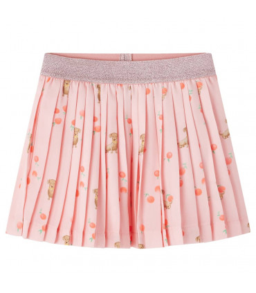 Kids' Pleated Skirt Light Orange 140