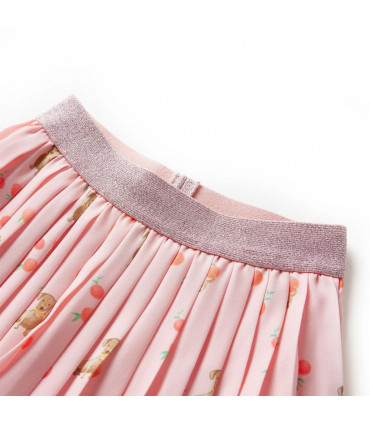 Kids' Pleated Skirt Light Orange 140