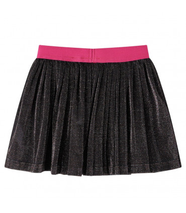 Kids' Pleated Skirt with Glitter Navy 104