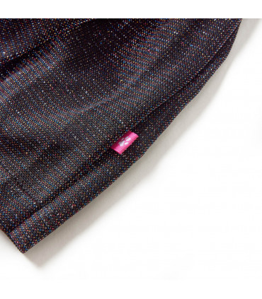 Kids' Pleated Skirt with Glitter Navy 104