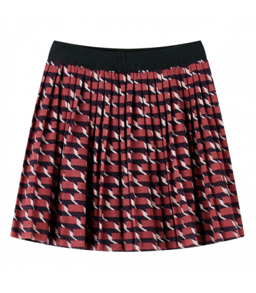 Kids' Pleated Skirt with Glitter Navy 104