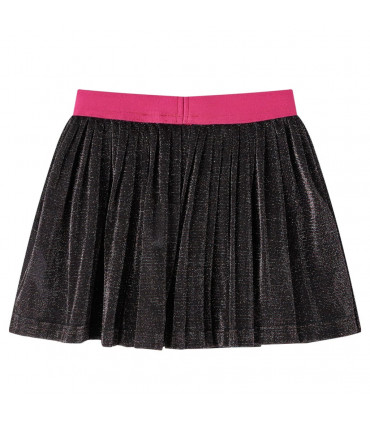 Kids' Pleated Skirt with Glitter Navy 116