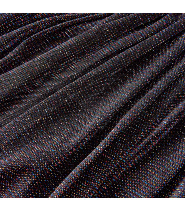 Kids' Pleated Skirt with Glitter Navy 128