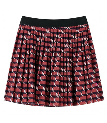 Kids' Pleated Skirt with Glitter Navy 128