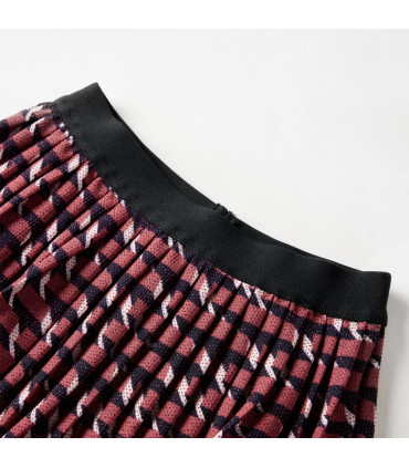 Kids' Pleated Skirt with Glitter Navy 140