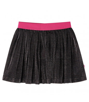 Kids' Pleated Skirt with Glitter Navy 140