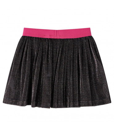 Kids' Pleated Skirt with Glitter Navy 140