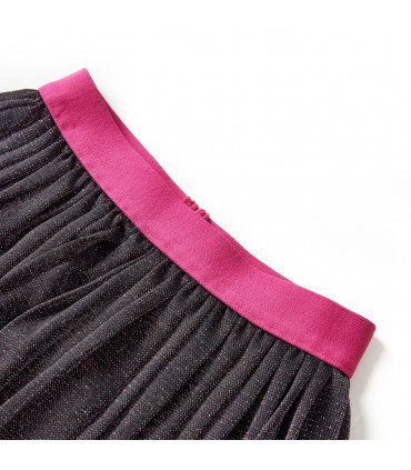 Kids' Pleated Skirt with Glitter Navy 140