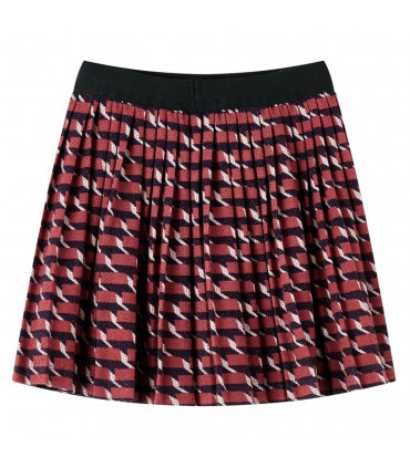 Kids' Pleated Skirt with Glitter Navy 92