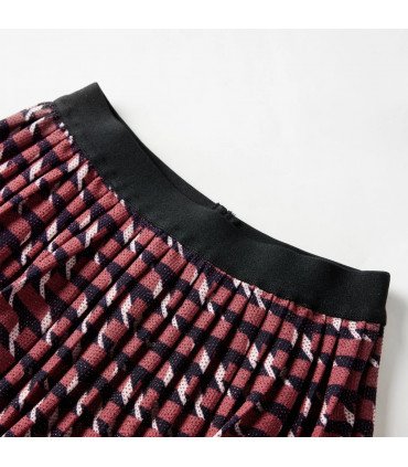 Kids' Pleated Skirt with Glitter Navy 92