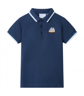 Kids' Polo Shirt Dark Blue 104