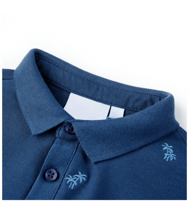 Kids' Polo Shirt Dark Blue 116
