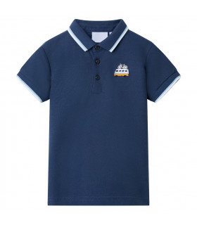 Kids' Polo Shirt Dark Blue 116