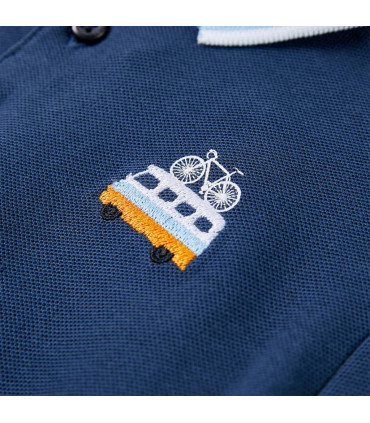 Kids' Polo Shirt Dark Blue 92