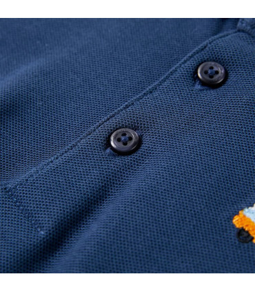 Kids' Polo Shirt Dark Blue 92