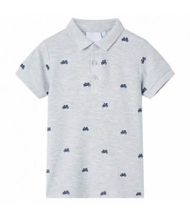 Kids' Polo Shirt  Grey Melange 104