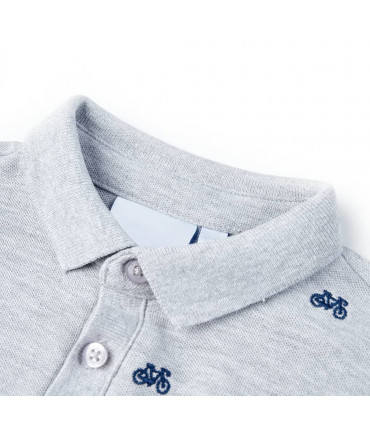 Kids' Polo Shirt  Grey Melange 104