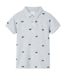 Kids' Polo Shirt  Grey Melange 116