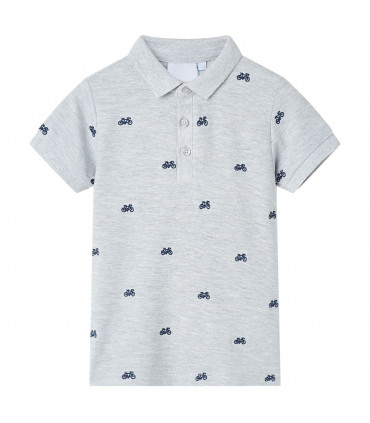 Kids' Polo Shirt  Grey Melange 116