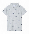Kids' Polo Shirt  Grey Melange 116