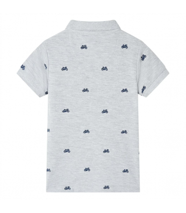 Kids' Polo Shirt  Grey Melange 128