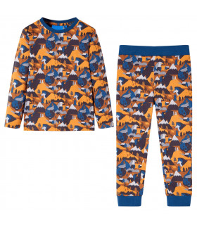 Kids' Pyjamas with Long Sleeves Cognac 128