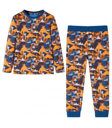Kids' Pyjamas with Long Sleeves Cognac 128