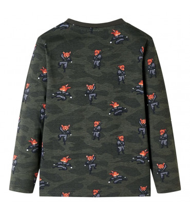 Kids' Pyjamas with Long Sleeves Khaki 104