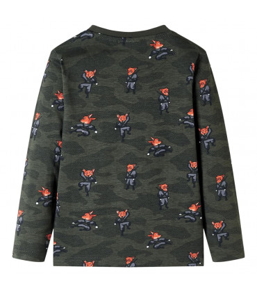 Kids' Pyjamas with Long Sleeves Khaki 128