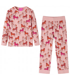 Kids' Pyjamas with Long Sleeves Light Pink 116