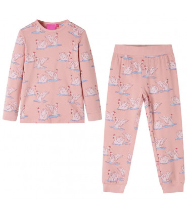 Kids' Pyjamas with Long Sleeves Light Pink 128