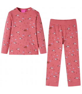 Kids' Pyjamas with Long Sleeves Old Pink 128