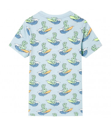 Kids' Pyjamas with Short Sleeves Light Blue 116