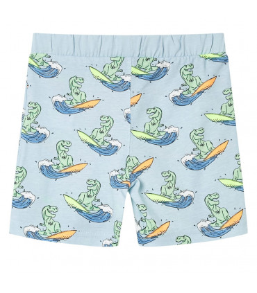 Kids' Pyjamas with Short Sleeves Light Blue 140